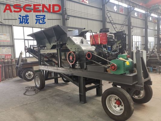 Big Capacity 80 90 100tph PC1000x1000 PC1300x1200 Models Gypsum Rock Coke Mobile Hammer Crusher Mill By Diesel Driven