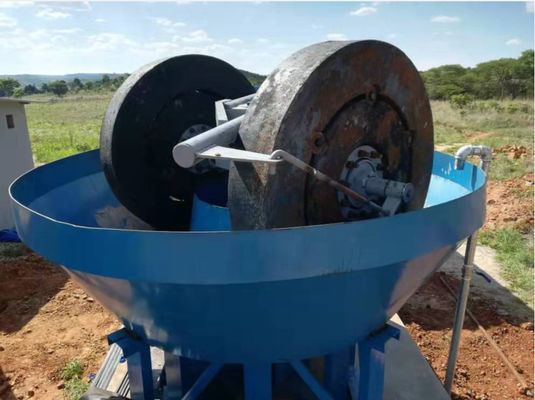 Grinding Wheel Wet Pan Gold ore  Milling Machine Gold 1400 Hot Sale Africa