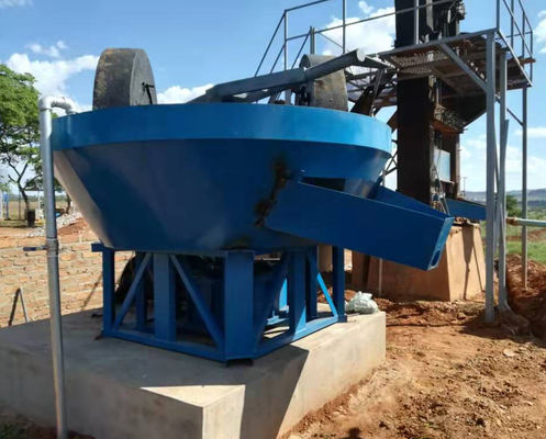 Grinding Wheel Wet Pan Gold ore  Milling Machine Gold 1400 Hot Sale Africa