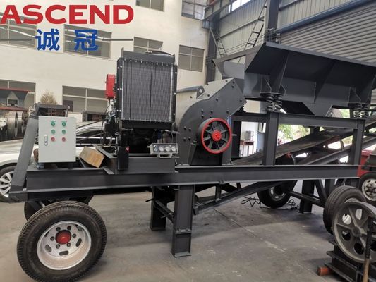 Big Capacity 80 90 100tph PC1000x1000 PC1300x1200 Models Gypsum Rock Coke Mobile Hammer Crusher Mill By Diesel Driven